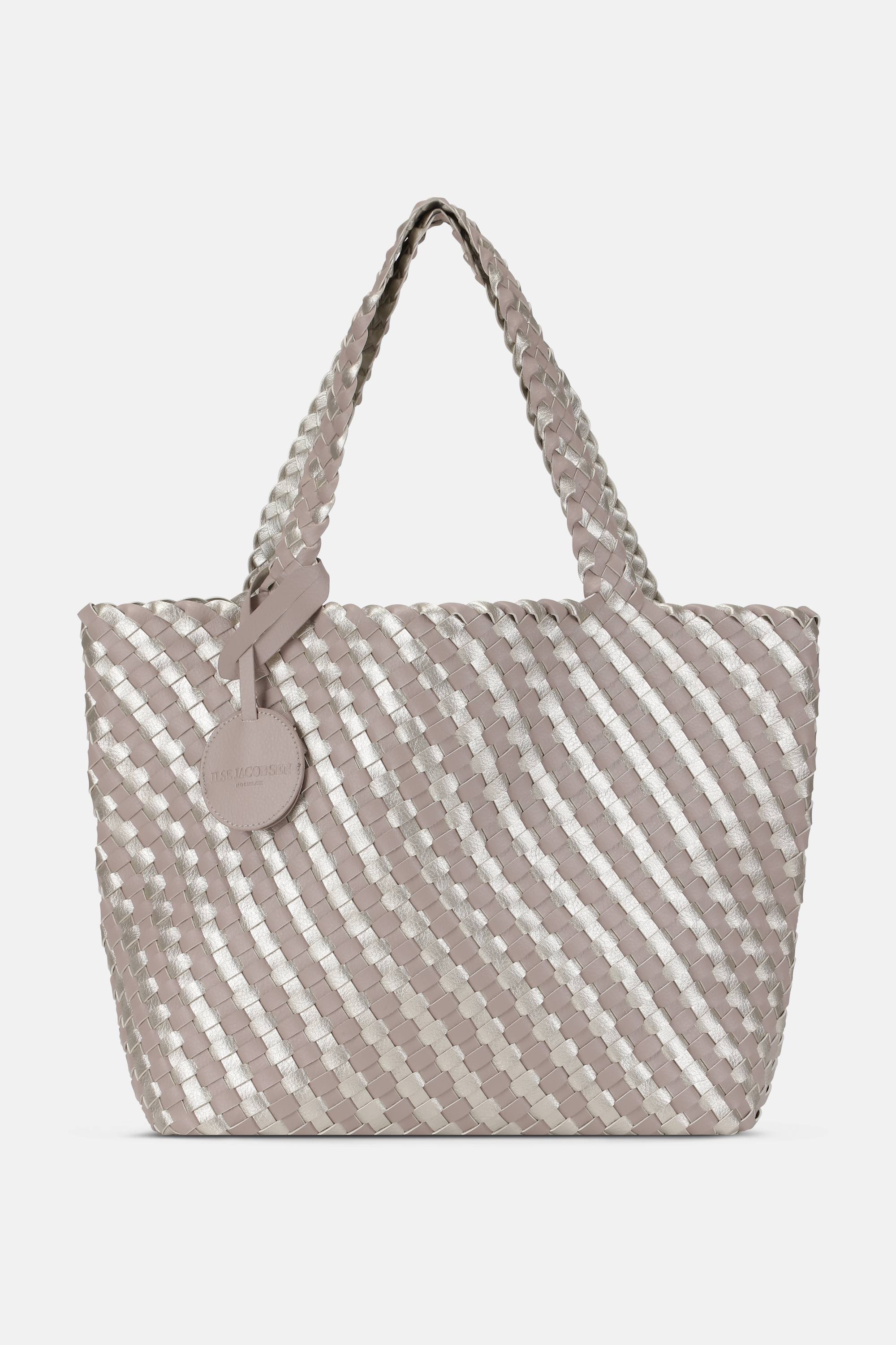 Tote Bag Flettet - Atmosphere Platin